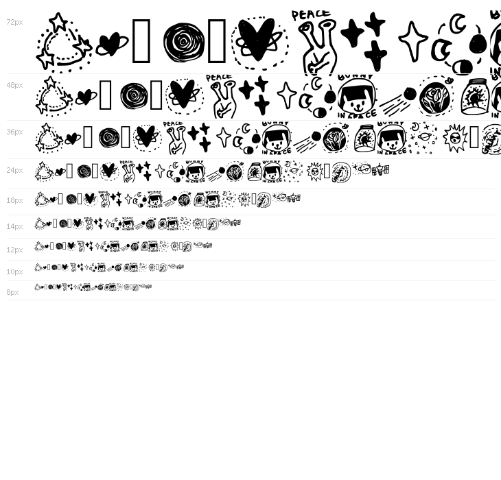 Galaxy_dingbats Regular Waterfall