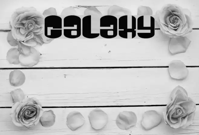 Galaxy Font examples