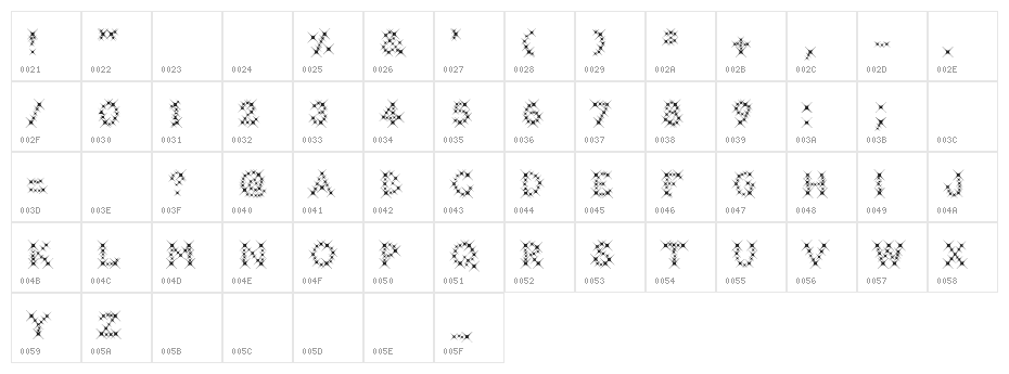 GalaxyfaceAno Character Map