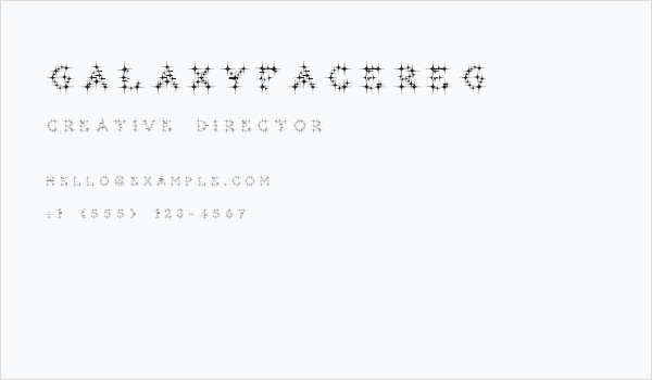 GalaxyfaceReg Business Card