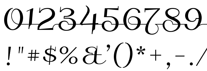 Galberik Font OTHER CHARS