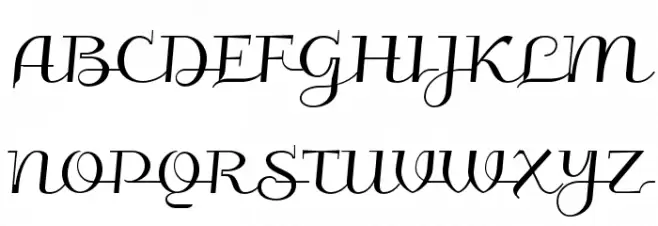 Galberik フォント 大文字