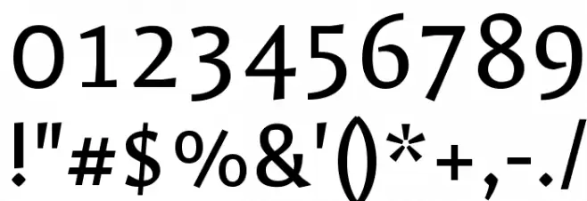Galdeano Regular Font Alte caractere