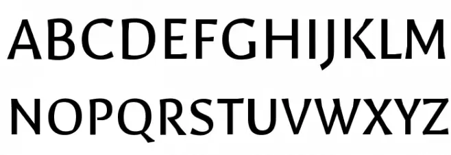 Galdeano Regular Schriftart Groß