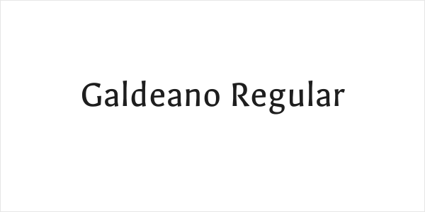 Galdeano Regular Logo