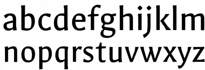 Galdeano Regular Font Litere mici