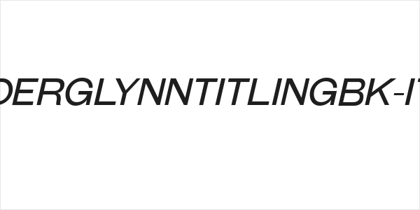 GalderglynnTitlingBk-Italic Logo