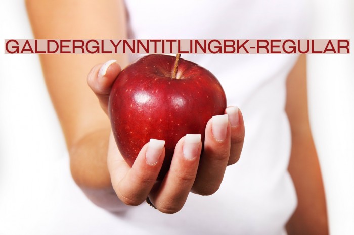 GalderglynnTitlingBk-Regular Font examples