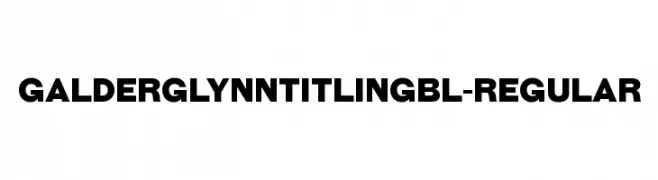 GalderglynnTitlingBl-Regular  les polices de caractères gratuit tlcharger