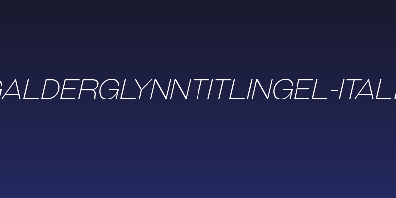 GalderglynnTitlingEl-Italic Social Header