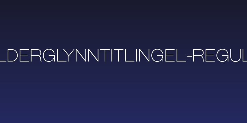 GalderglynnTitlingEl-Regular Social Header