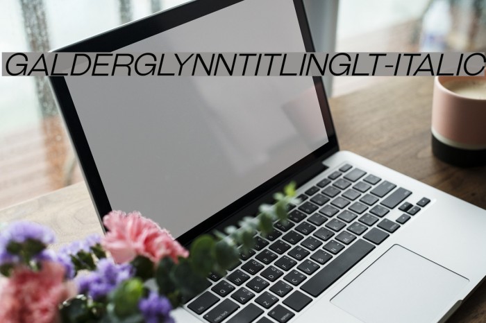 GalderglynnTitlingLt-Italic Example 1