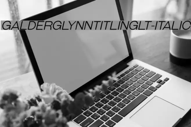 GalderglynnTitlingLt-Italic Font examples