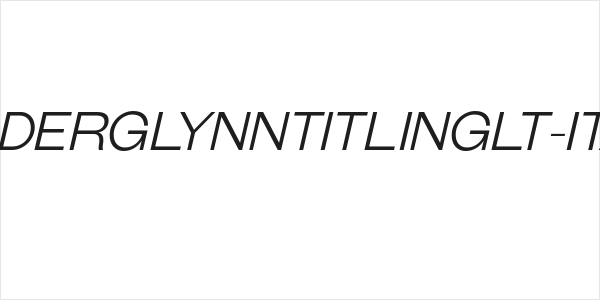 GalderglynnTitlingLt-Italic Logo