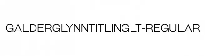 GalderglynnTitlingLt-Regular  تنزيل الخطوط