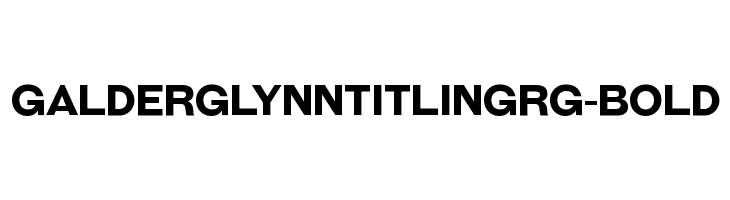 GalderglynnTitlingRg-Bold Font