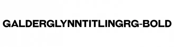 GalderglynnTitlingRg-Bold  font caratteri gratis