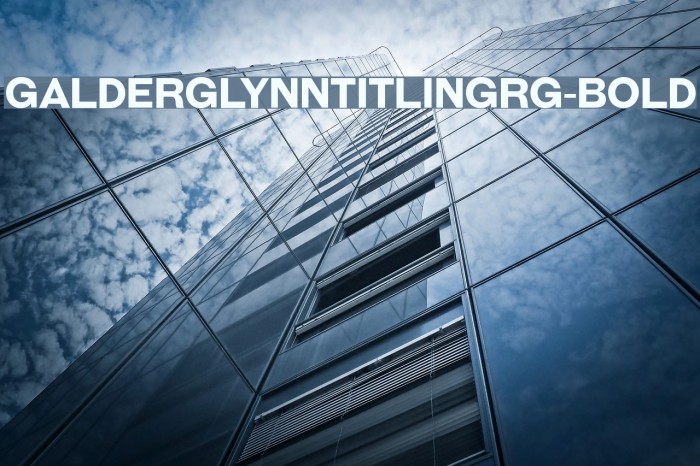 GalderglynnTitlingRg-Bold Font examples