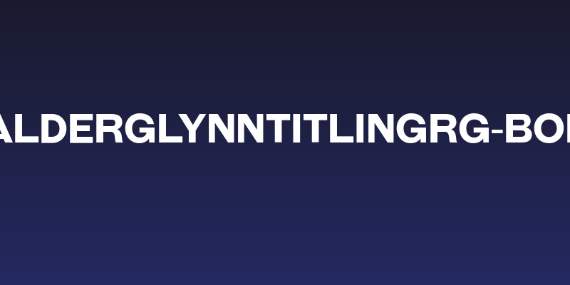 GalderglynnTitlingRg-Bold Social Header