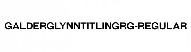 GalderglynnTitlingRg-Regular  Fuentes Gratis Descargar