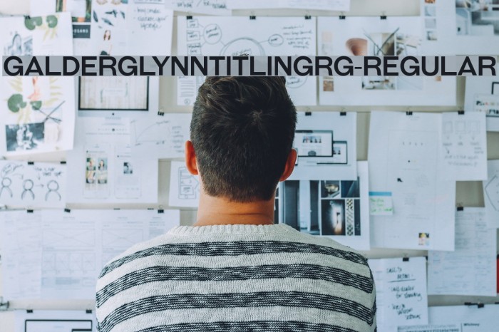 GalderglynnTitlingRg-Regular Font examples