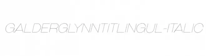 GalderglynnTitlingUl-Italic  Fuentes Gratis Descargar
