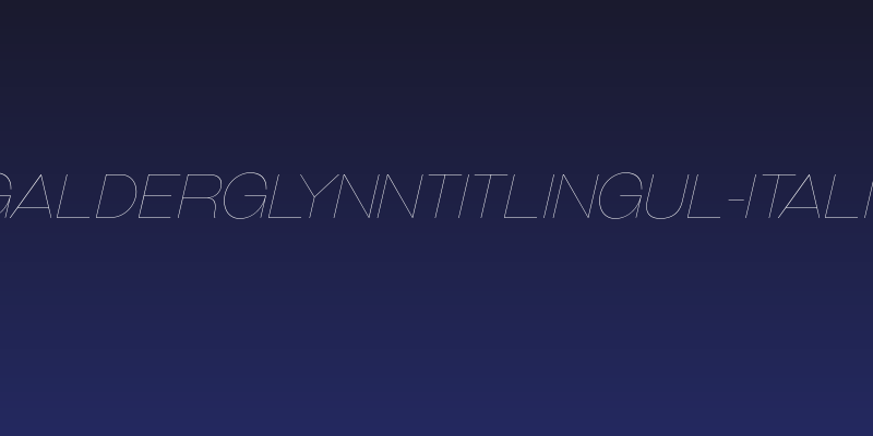 GalderglynnTitlingUl-Italic Social Header