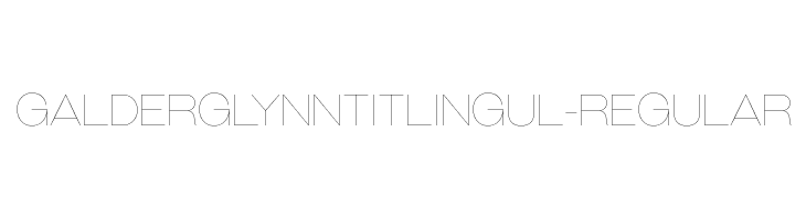 GalderglynnTitlingUl-Regular  免费字体下载