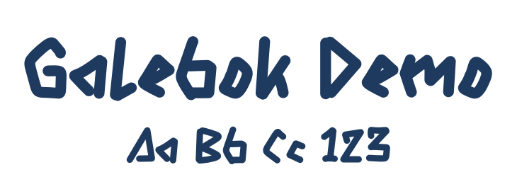 Galebok Demo Font Preview