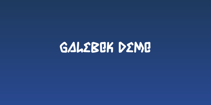Galebok Demo Social Header