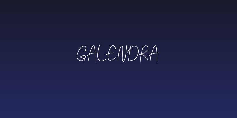 Galendra Social Header