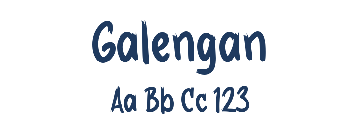 Galengan Font Preview