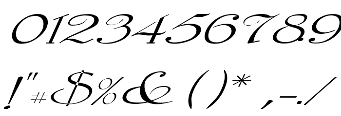 Galerìa Coruña 2008 by Lage EXT NRM Italic フォント その他の文字