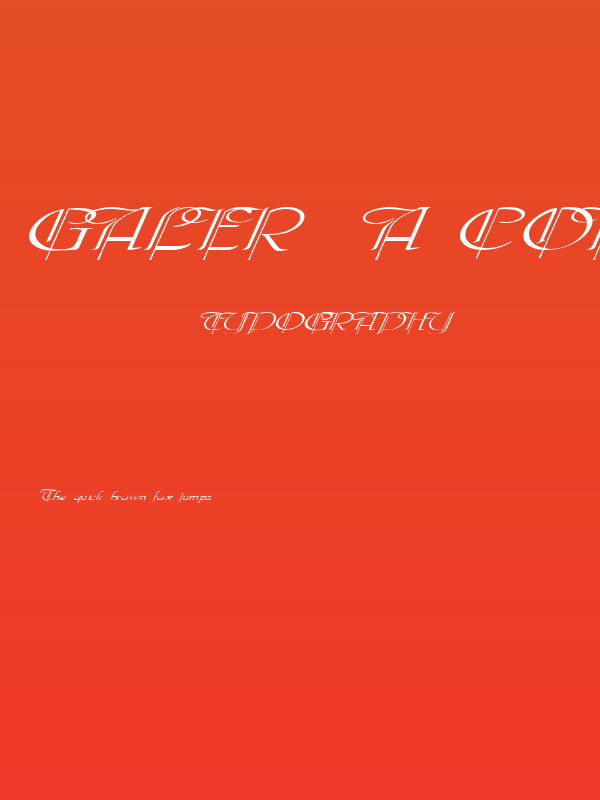 Galerìa Coruña 2008 by Lage EXT NRM Italic Poster