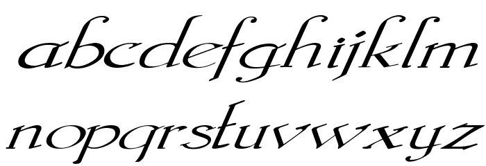 Galerìa Coruña 2008 by Lage EXT NRM Italic フォント 小文字