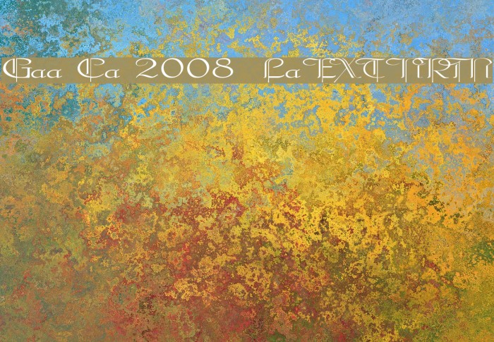 Galerìa Coruña 2008 by Lage EXT NRM Font examples