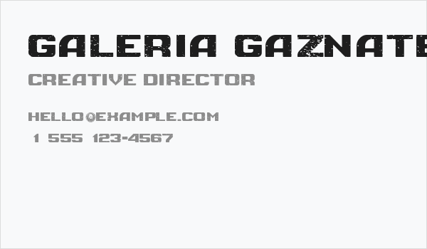 Galeria Gaznate Business Card