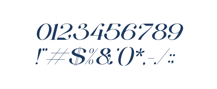 Galeriya Italic Other Characters