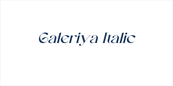 Galeriya Italic Logo
