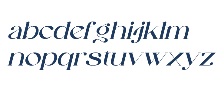 Galeriya Italic Lowercase