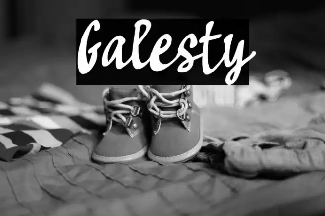 Galesty Font examples