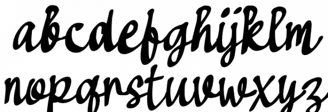 Galesty Font LOWERCASE