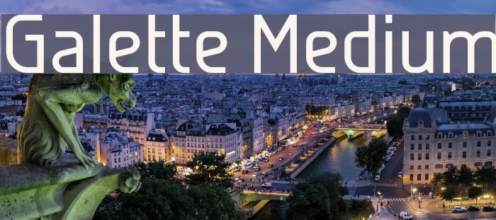 Galette Medium Font examples