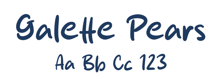 Galette Pears Font Preview