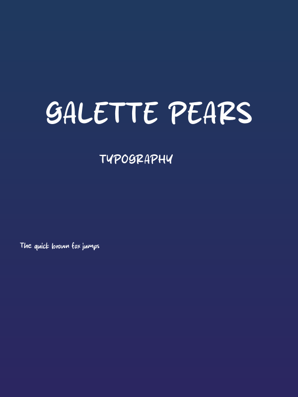 Galette Pears Poster