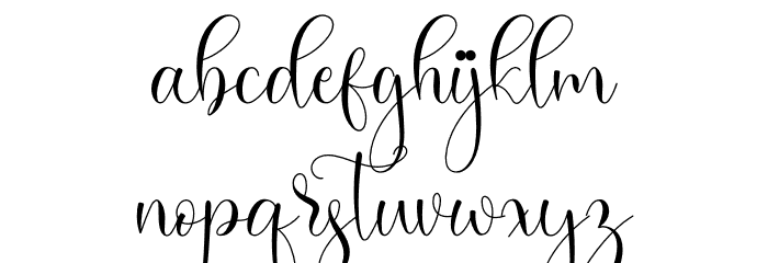 Galeyala Font LOWERCASE
