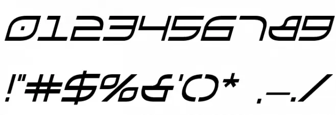 Galga Bold CondensedItalic Schriftart Anderer Schreiben