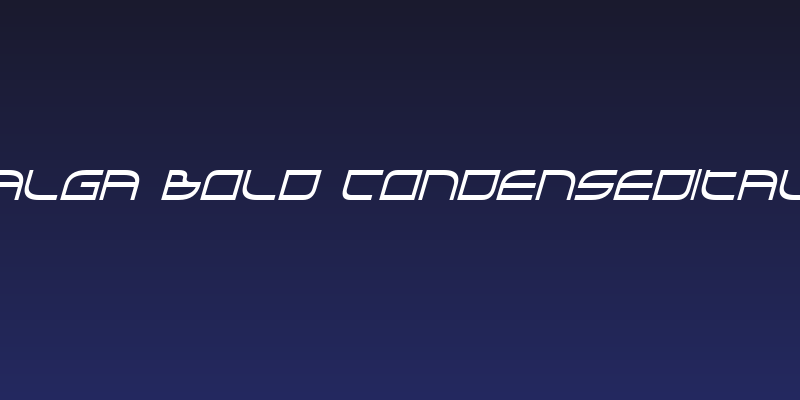 Galga Bold CondensedItalic Social Header