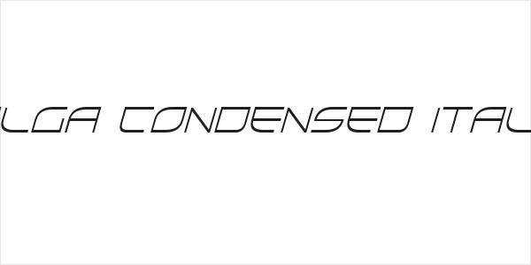 Galga Condensed Italic Logo