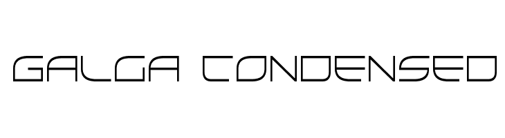 Galga Condensed Font